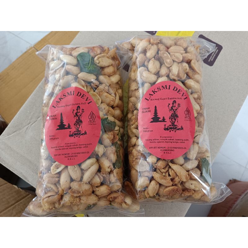 

KACANG LAKSMI DEVI KACANG GURIH DAN KACANG BUMBU BALI 500GR HALAL