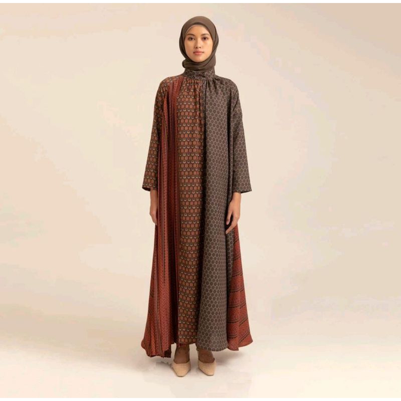 booked bunda fasha dress mishari gamis batik original kami idea prelove