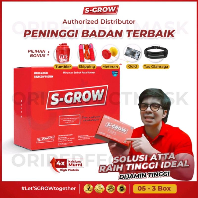 S-GROW Susu kalsium PENINGGI BADAN TERBAIK