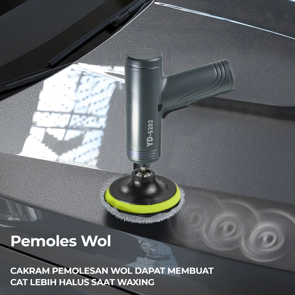 "Jual Produk Allefix Alat Poles Mobil Wireless Alat Mesin Poles Mobil Cordless- YD-5202 ''