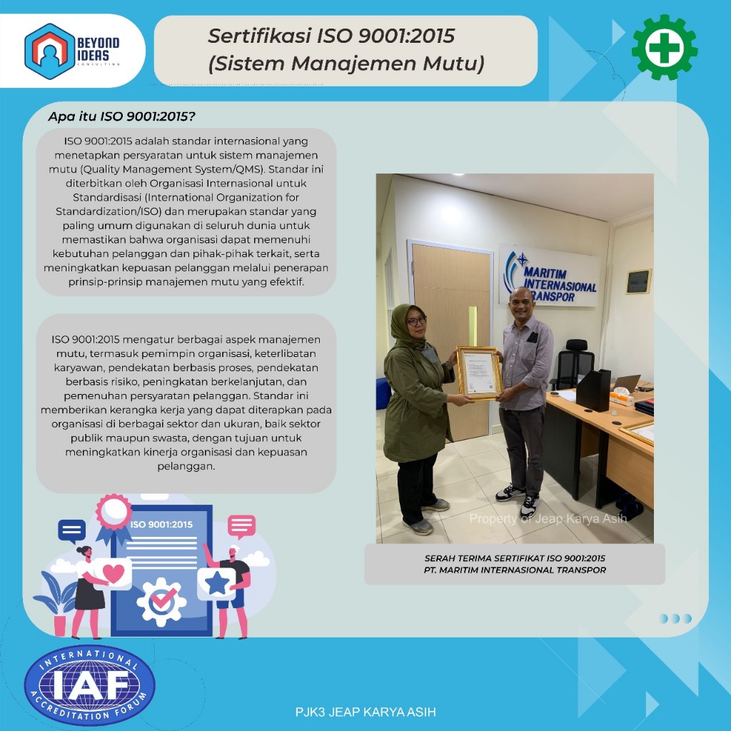 Jasa Consultation ISO 9001;2015