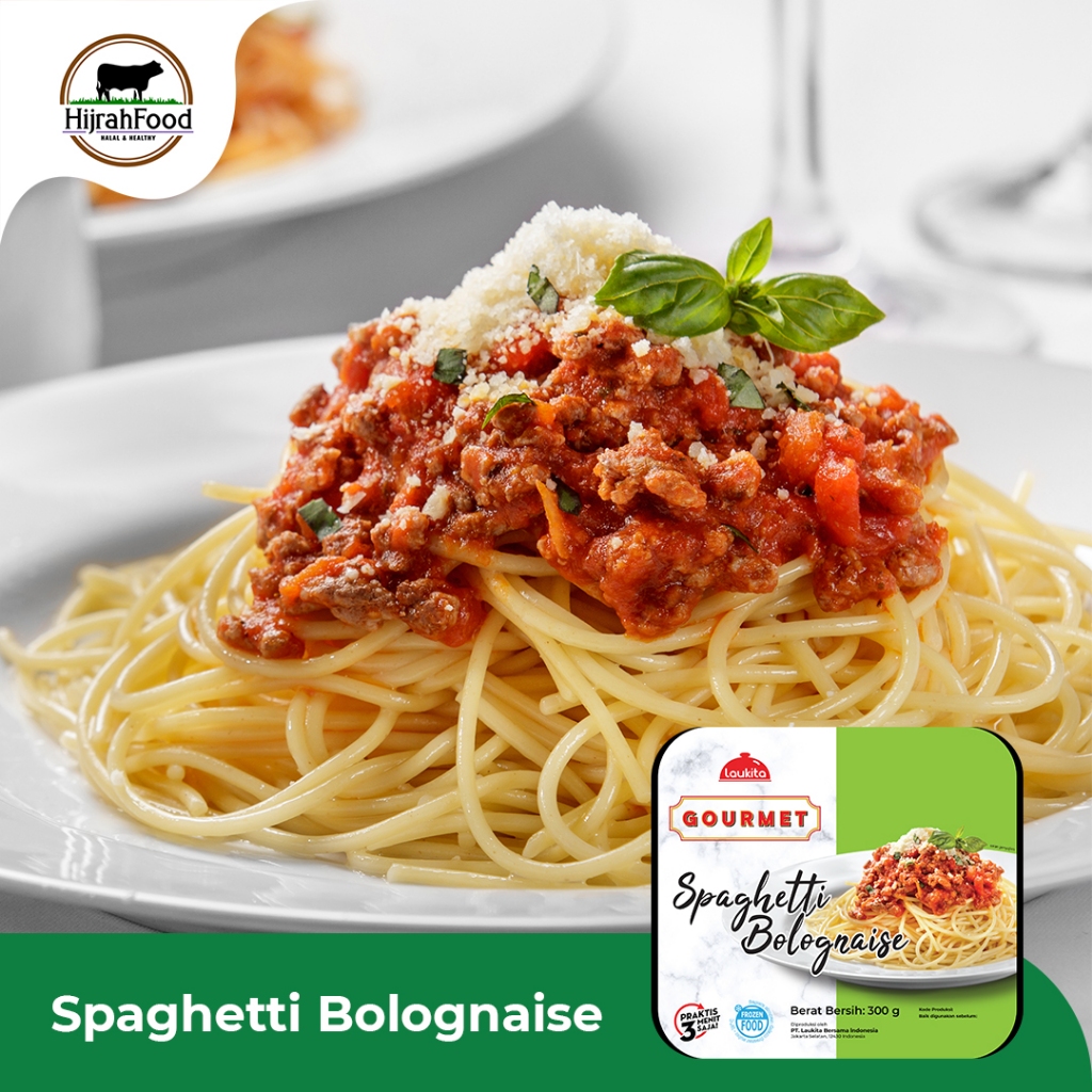 

Laukita Gourmet Spaghetti Bolognaise Siap Saji Praktis Frozen Food Halal 300 gram