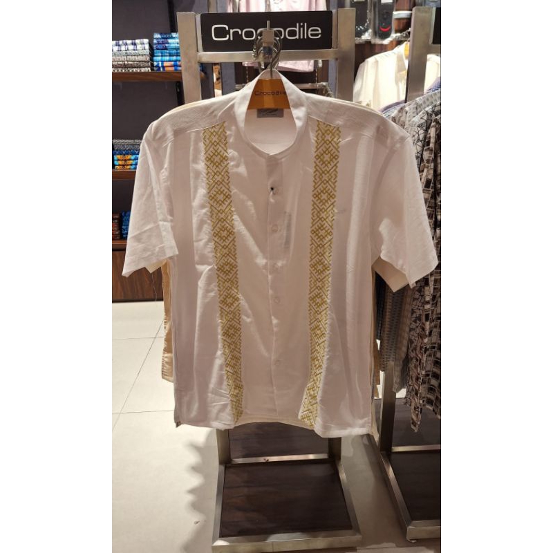baju koko Crocodile original baju lebaran logo buaya Panjang - Pendek