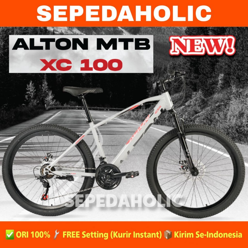 Sepeda Gunung MTB ELEMENT ALTON XC 100 XC100 Alloy Ukuran 26 Inch 21 Speed