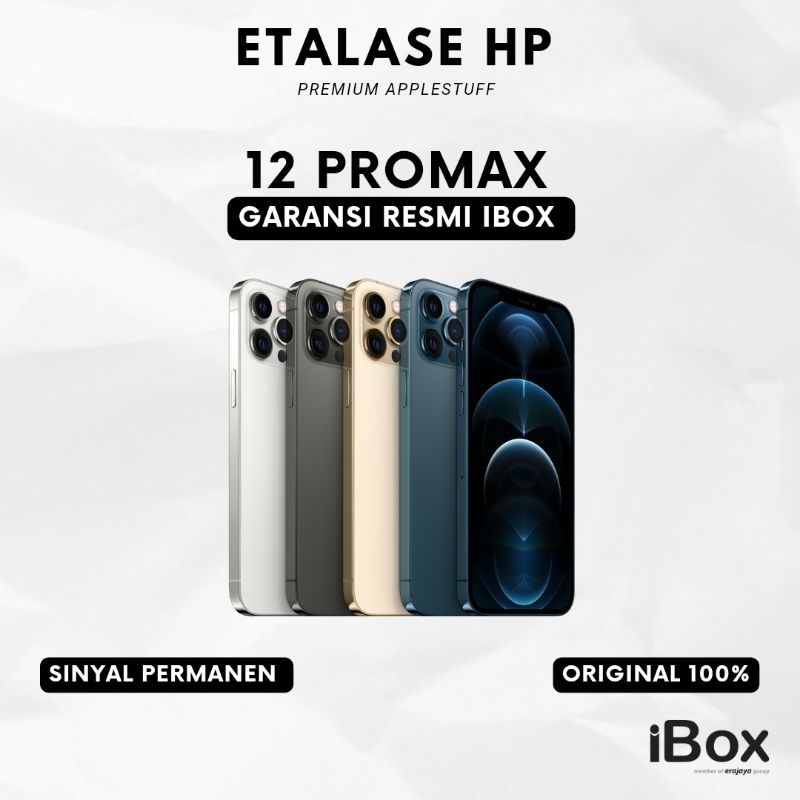 12 PRO MAX 256 IBOX 256 GB & 128 GB SECOND GARANSI RESMI