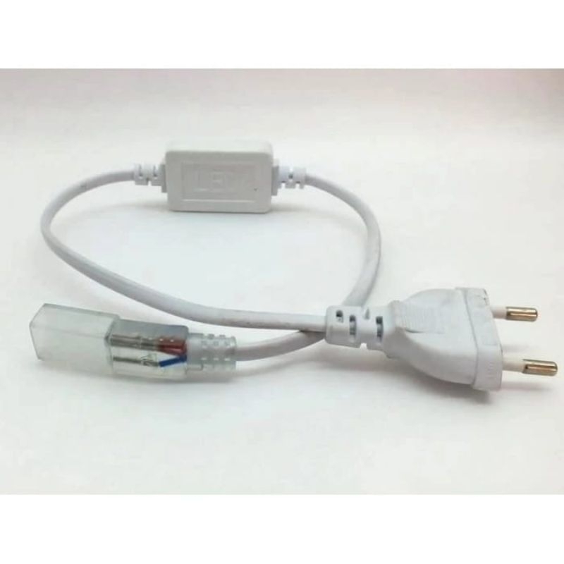KABEL COLOKAN SOKET SOCKET JACK LAMPU NEON FLEX LED SELANG STRIP 220V 220VOLT 220 VOLT COLOKAN LISTR