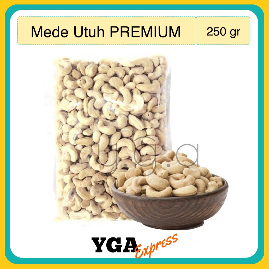 

Kacang Mede Super 250gr MENTAH / Cashew Nuts / Mete