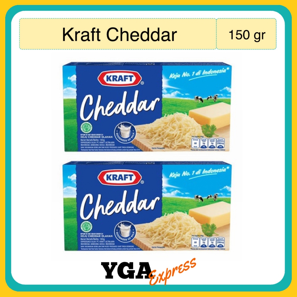 

Keju Kraft Cheddar 150gr