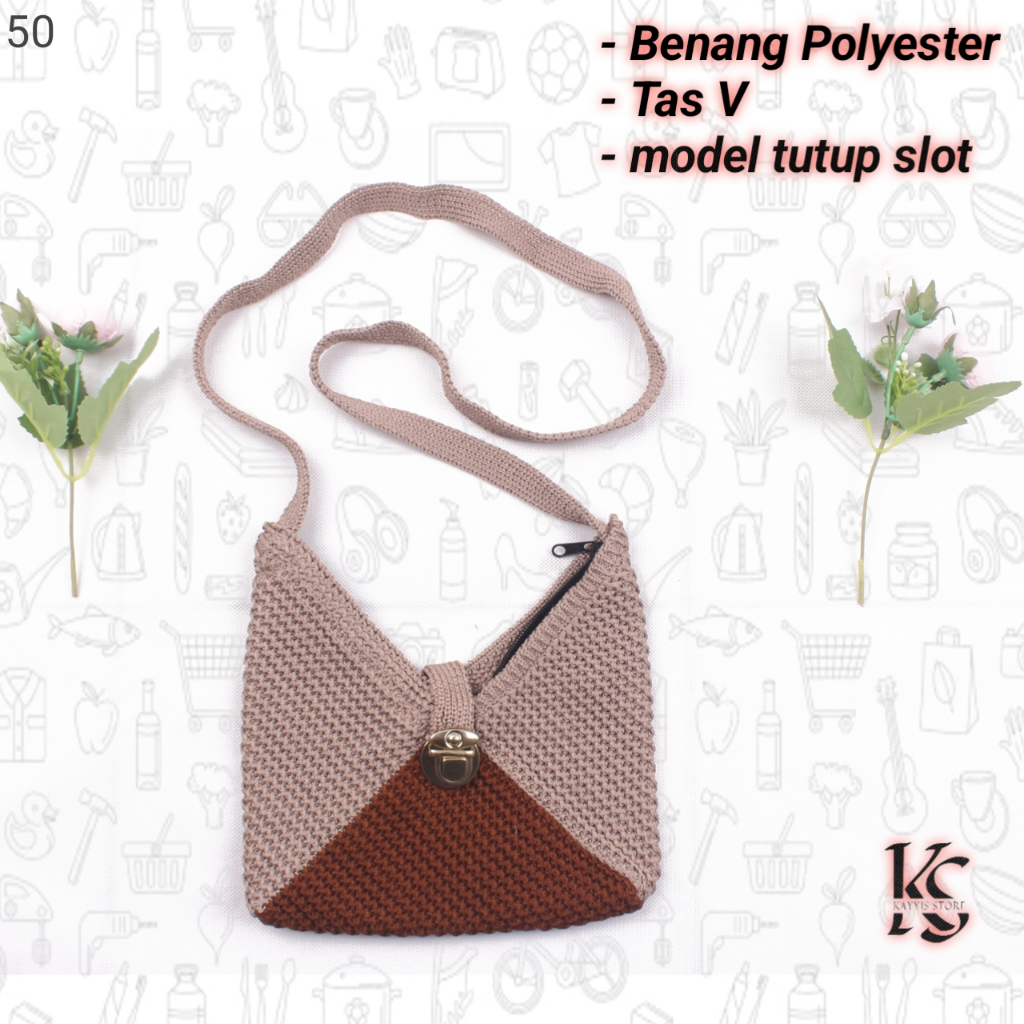 Tas Rajut Selempang Unik