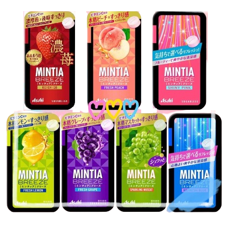 

Mintia Breeze/ Mintia Sugarless/ Mintia Candy/ Mintia Asahi Mega Hard & Mega Cold Jepang