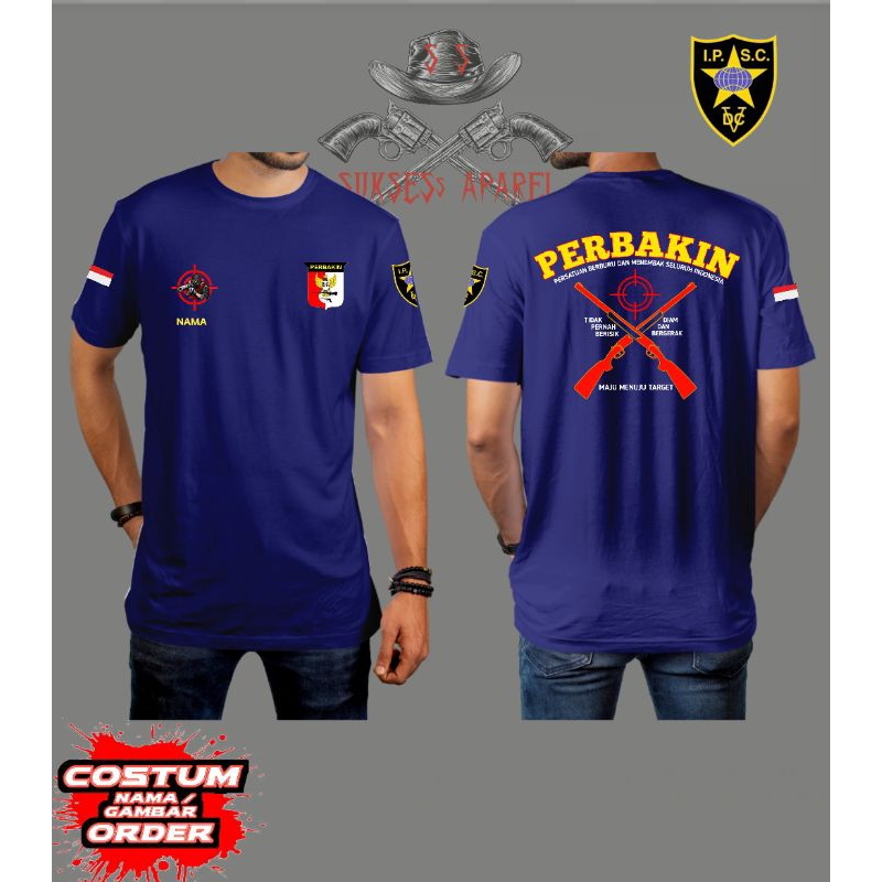 kaos perbakin lengan pendek/sniper