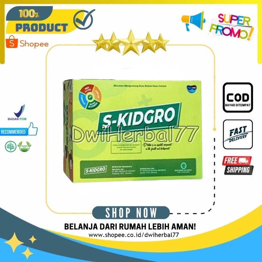 

SKIDGRO S-KIDGRO Asli Susu Peninggi Badan Anak Cepat Tinggi Ampuh 5 Sachet