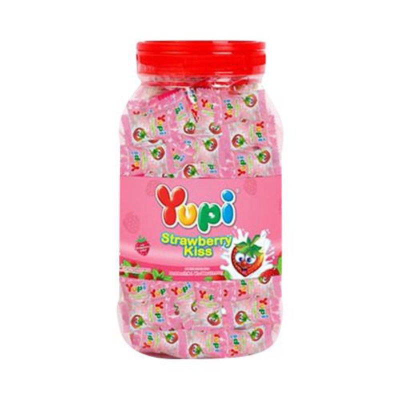 

YUPI STRAWBERRY KISS JAR TOPLES 300GR