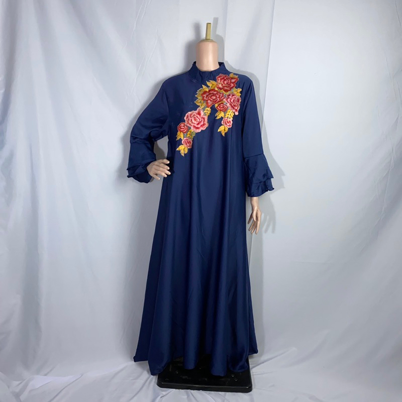 Kaftan motif bunga kaftan best seller kafatn pesta kaftan kodangan terlaris 2024