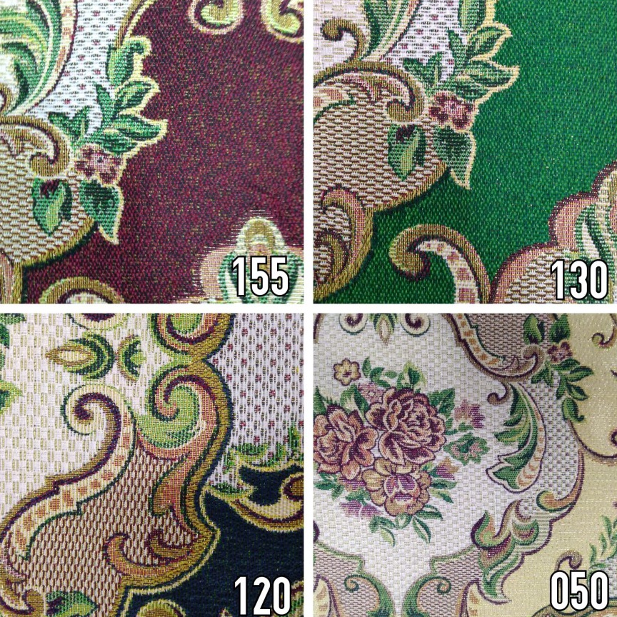 NEW Kain Benang Emas Sofa  Kursi  Jok Motif Bunga Kembang Klasik  Marissa