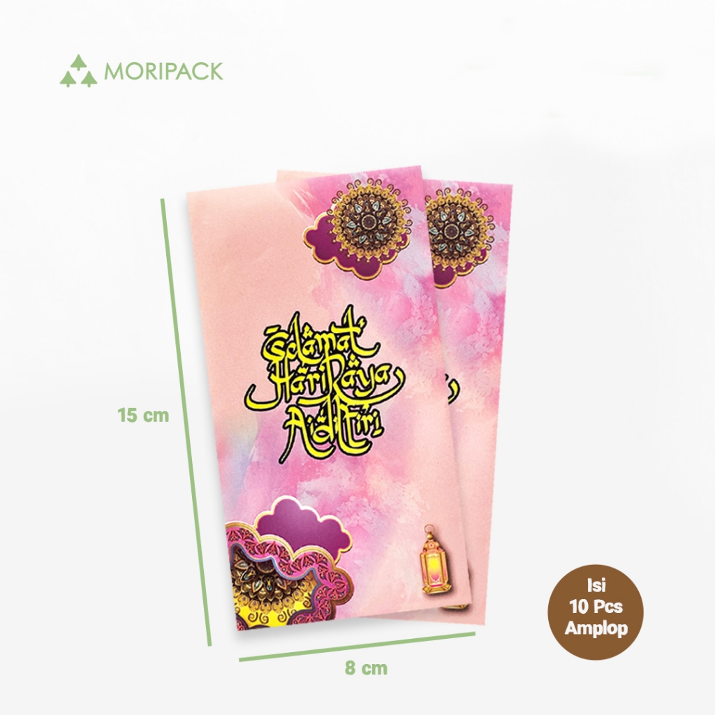 

Mori Amplop Lebaran / Selamat Hari Raya Idul Fitri Pink Isi 10 Pcs