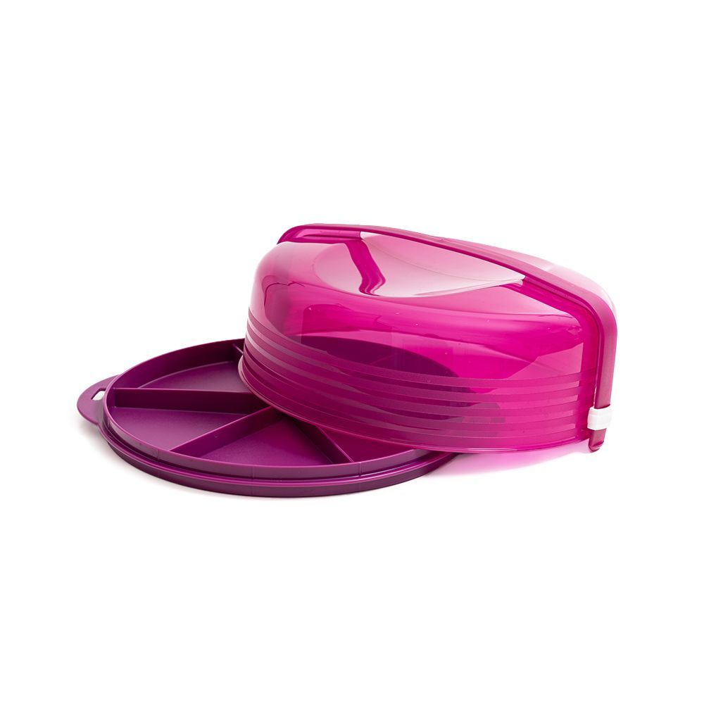 Tupperware Cake Taker Round 1pcs ungu