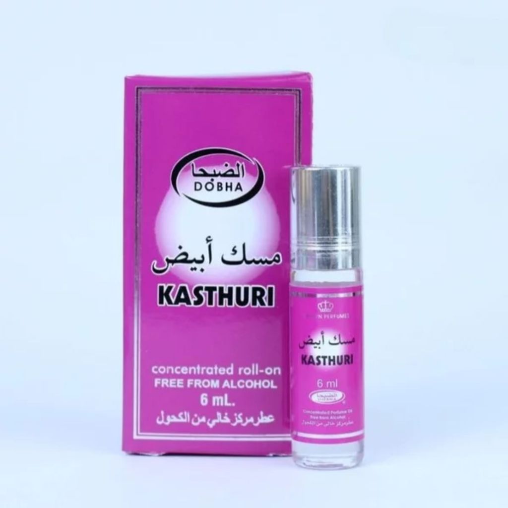 Parfum Dobha KASTHURI Non Alkohol Tahan Lama Minyak Wangi Oles Pria Kemasan 6ml