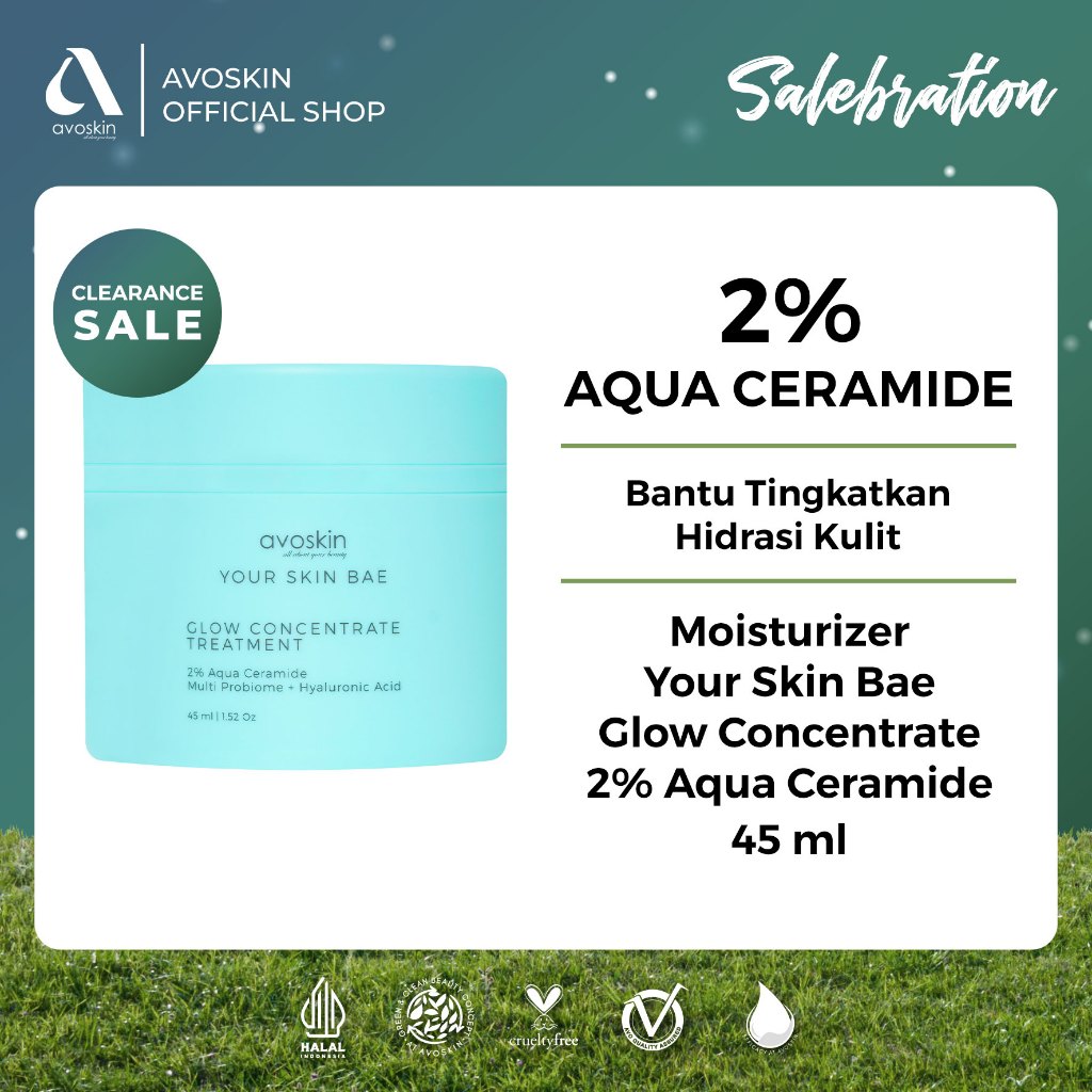 [CLEARANCE SALE] Moisturizer Avoskin Your Skin Bae GCT Aqua Ceramide 45ml-Menghidrasi ED 04/25