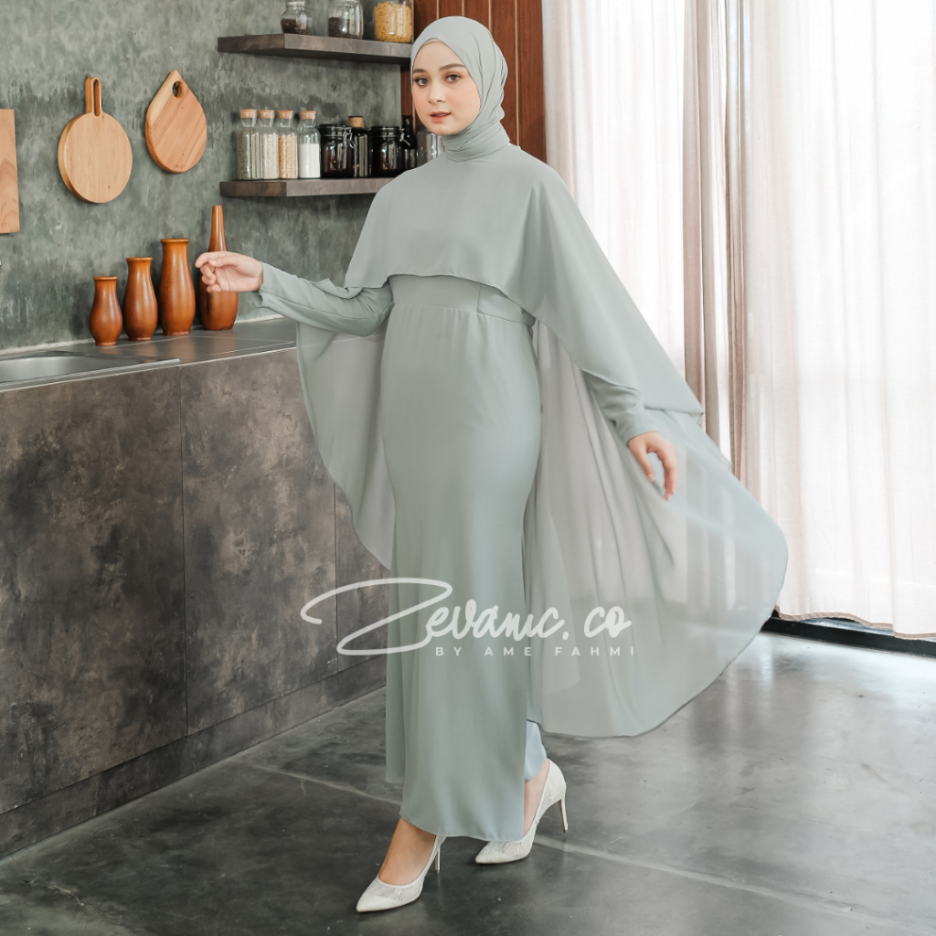 Gamis Pesta Mewah Elegan Terbaru Zuhair Kaftan By Zevanic.co