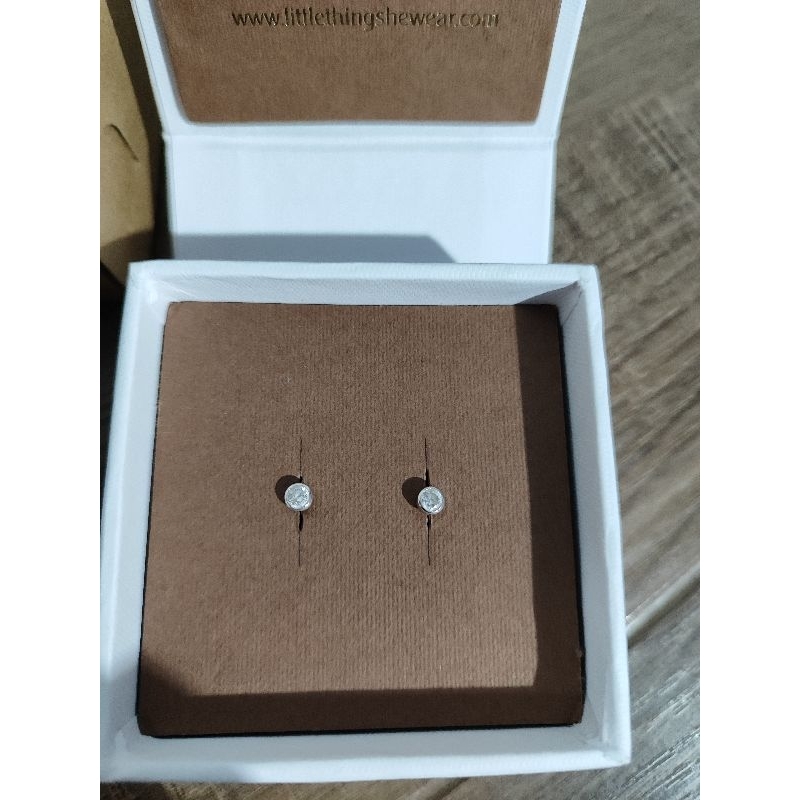 (Preloved) LittleThingSheWear Anting Emas Newborn Round - 17K, Loop end, Anti Karat, Anti Alergi