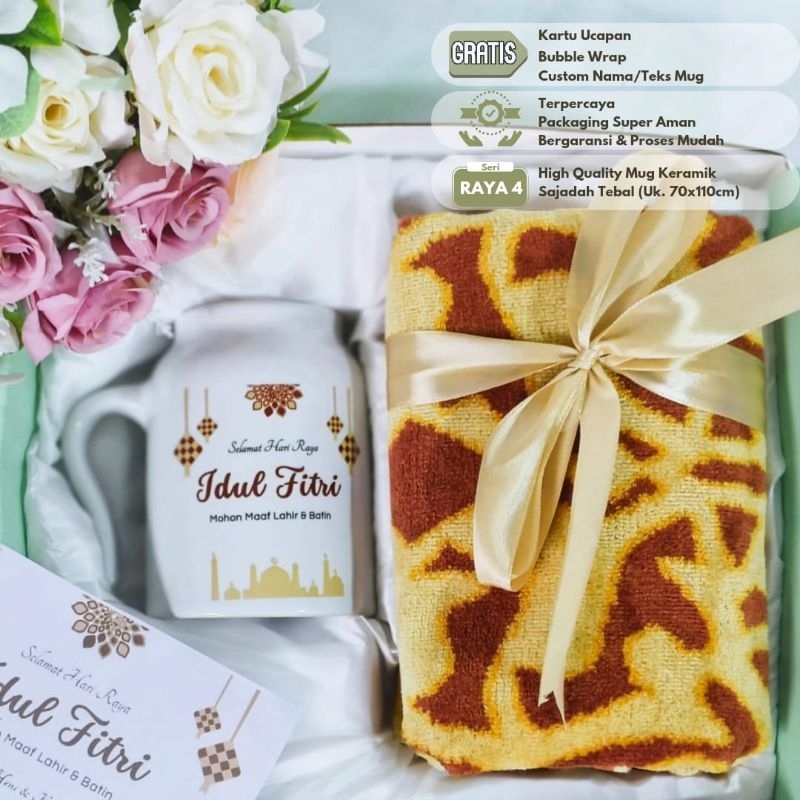 

HAMPERS RAYA 4 Paket Lebaran Souvenir Unik Murah Kado Idul Fitri Bisa Custom Nama