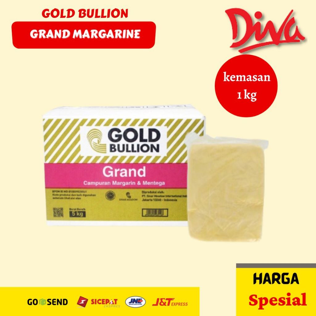 

Gold Bullion Margarine Grand 1kg | Grand Margarin