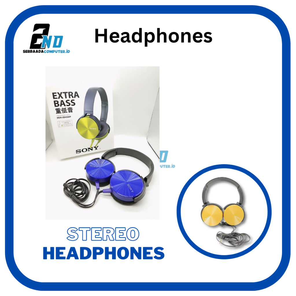 Headset Sony MDR-XB450AP EXTRA BASS ORIGINAL TERMURAH