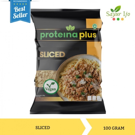 

Proteina Plus SLICED 100 Gram / Pack Fresh Daging Irisan Nabati VEGAN