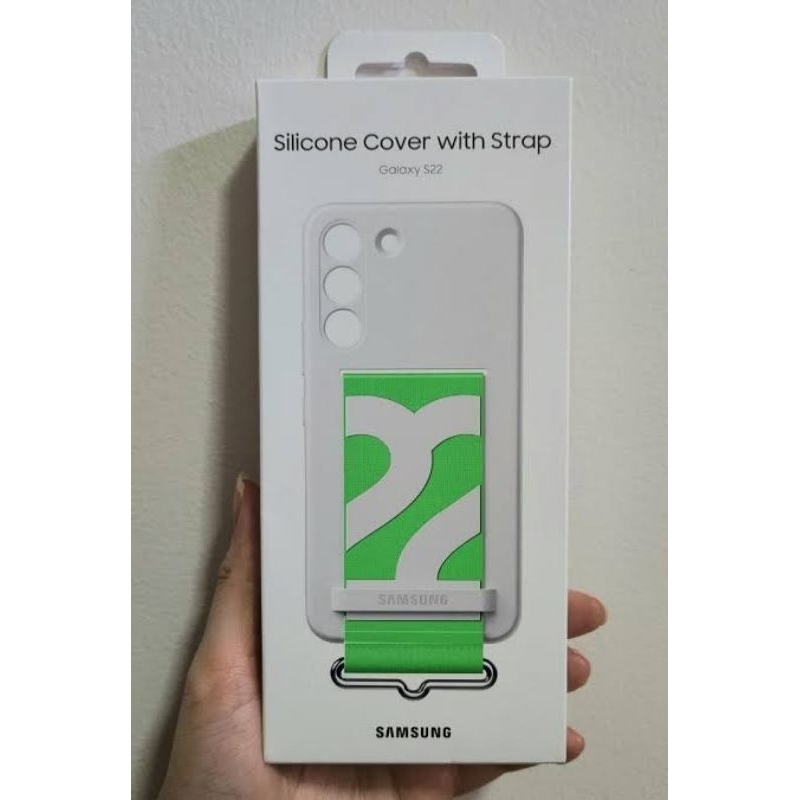 Silicone case with strap Samsung S22 original