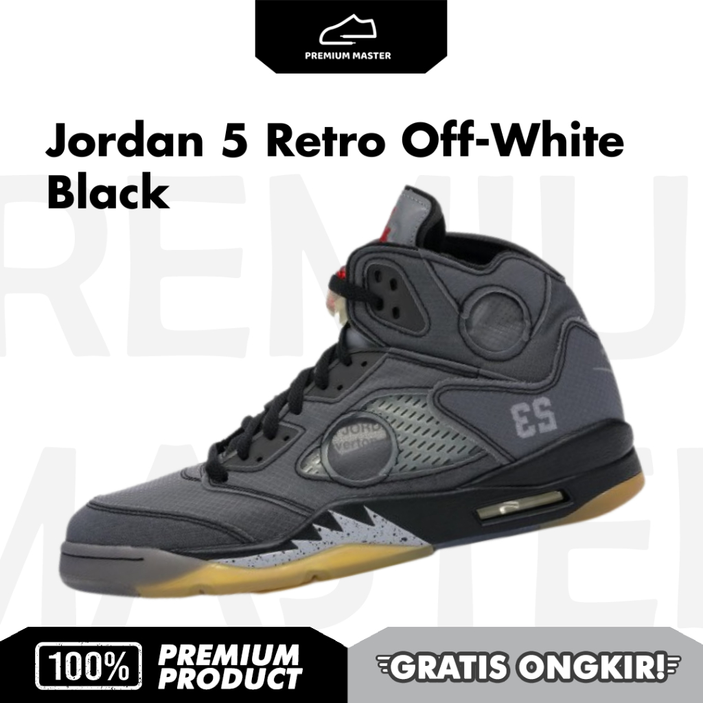 Jordan 5 Retro Off-White Black