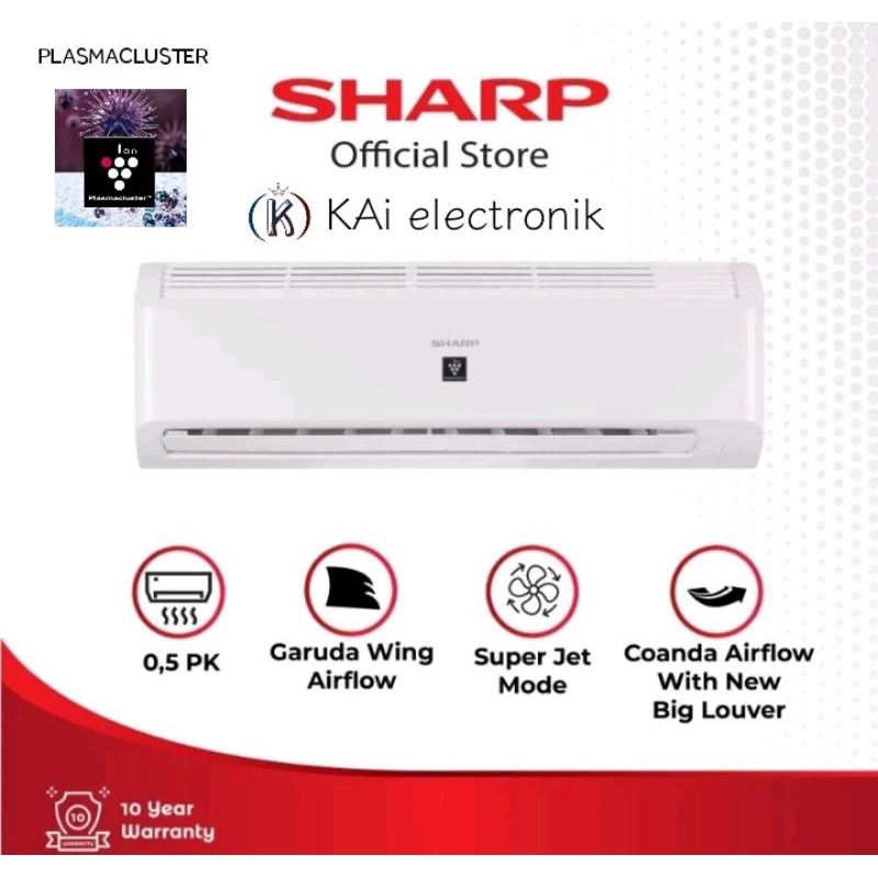 AC SHARP 1/2 PK PLASMACLUSTER AH/AU5BMY NEW 2023