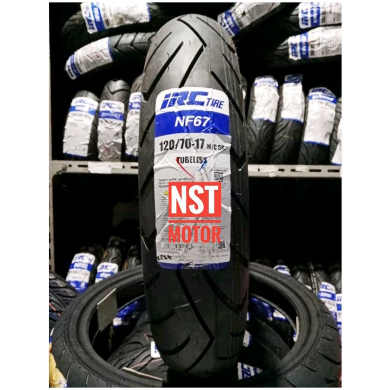Ban Luar IRC 120/70-17 NF 67 Tubeles Ban Luar Vixion MX King  R15 Satria Fu Original IRC