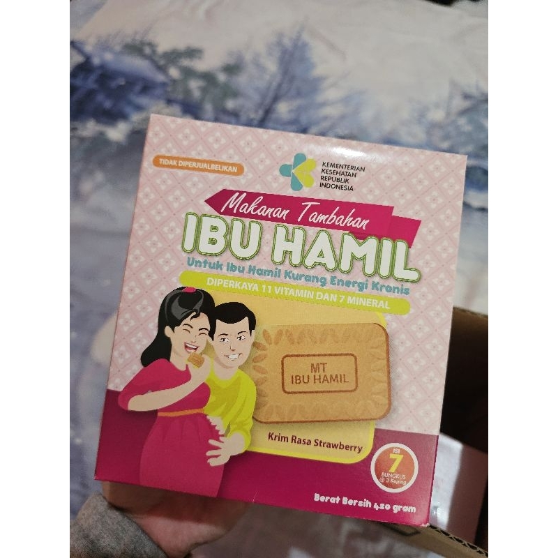 biskuit ibu hamil rasa strawberry