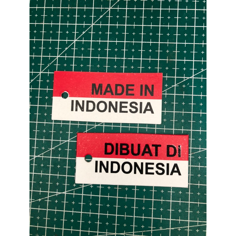 

MADE IN INDONESIA TAG HANGTAG SUPER PREMIUM CO 1X DIKIRIM 600PCS