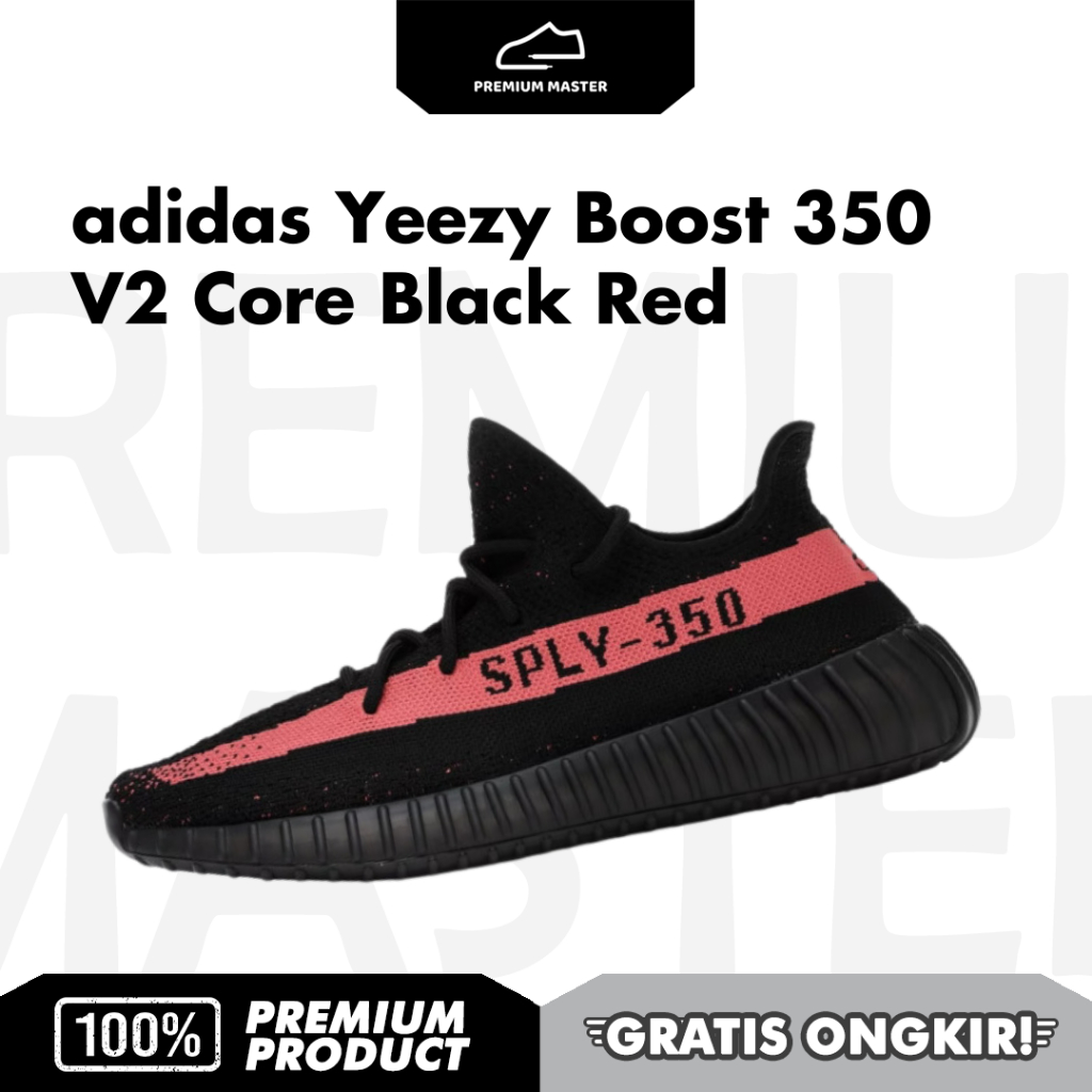 adidas Yeezy Boost 350 V2 Core Black Red