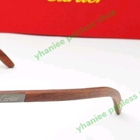 frame kacamata pure titanium Kayu half frame super premium