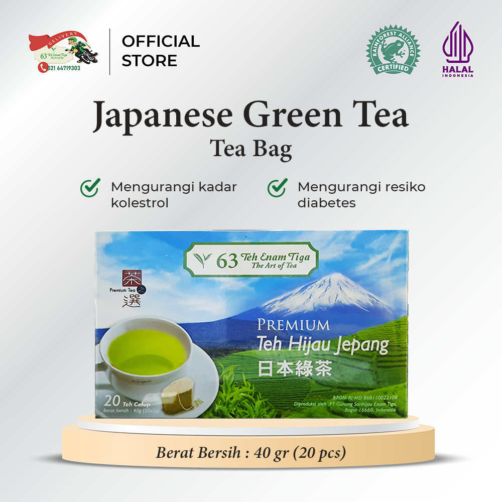 

Teh 63 Premium Japanese Greentea Tea Bag