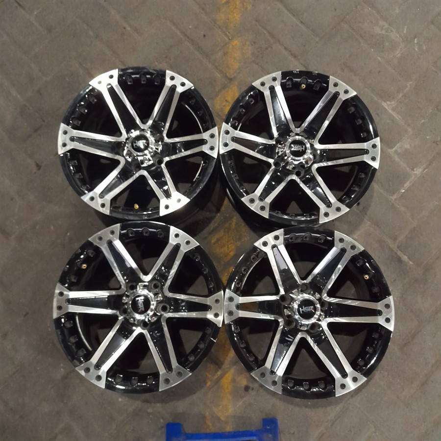 velg mobil bekas semi offroad hsr semai ring 16x8 pcd 5x114 untuk rush, terios, taruna