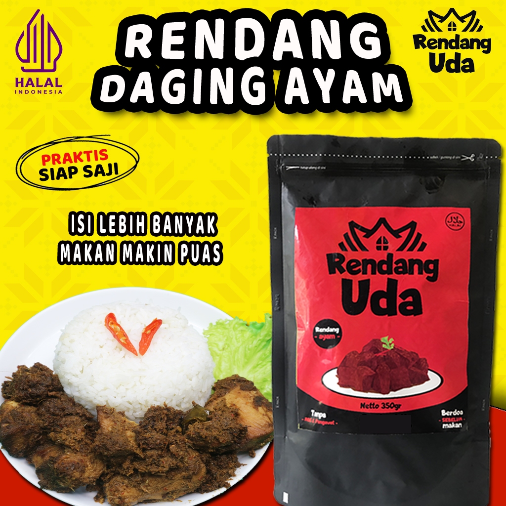 

Rendang Daging Ayam Padang Rendang Uda