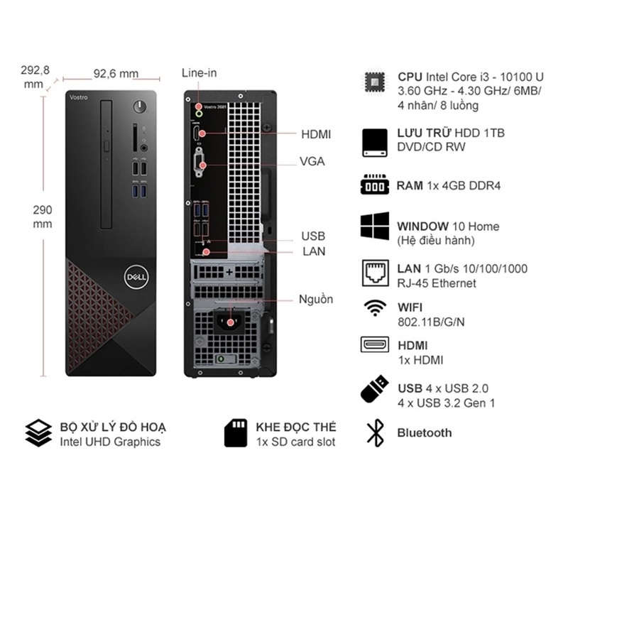 DELL VOSTRO 3681 CORE I7 GEN 10