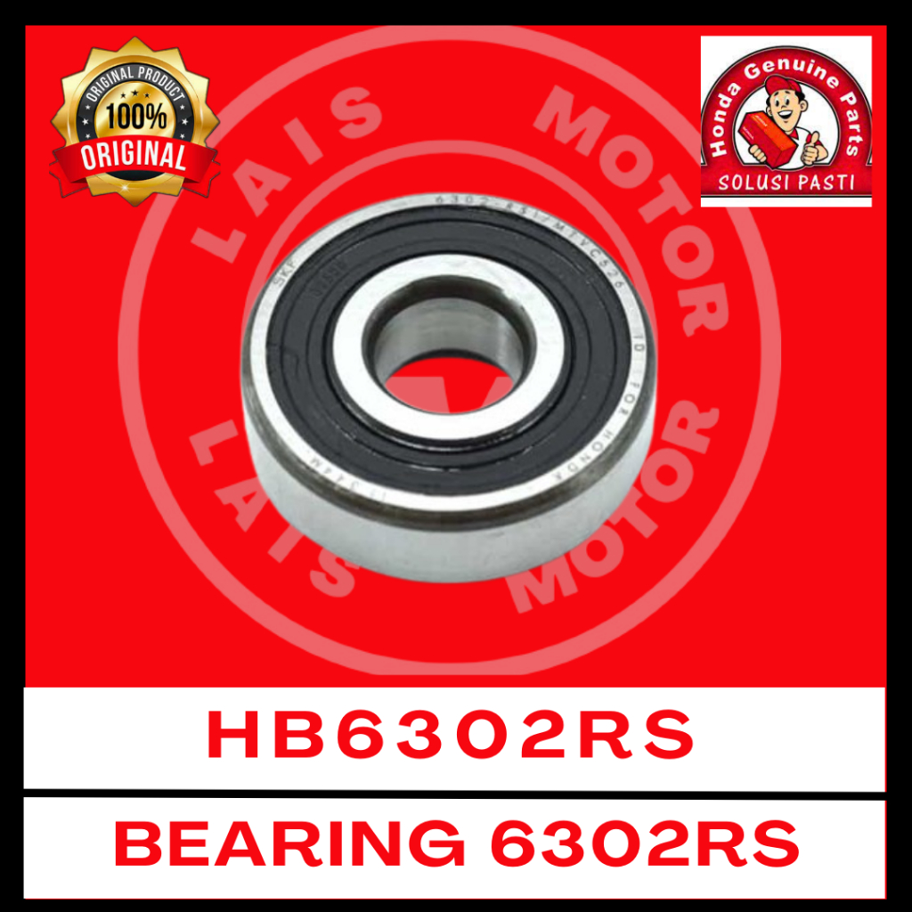 Laher Roda Belakang 6302RS GL, CB150R, CBR150R, Verza HB6302RS Original AHM