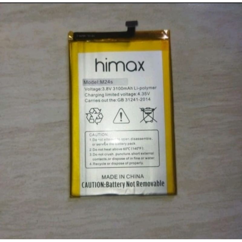 BATRE BATREI BATERAI BATTERY BATTERAY BT 100% HIMAX M24S COPOTAN (3100 mAh) ORIGINAL BATTERY HANDPHO