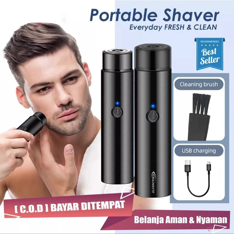 Alat Cukur Jenggot Kumis Portable Elektrik Mini | Pencukur Jenggot Electric Alat Gunting Kumis Pemot