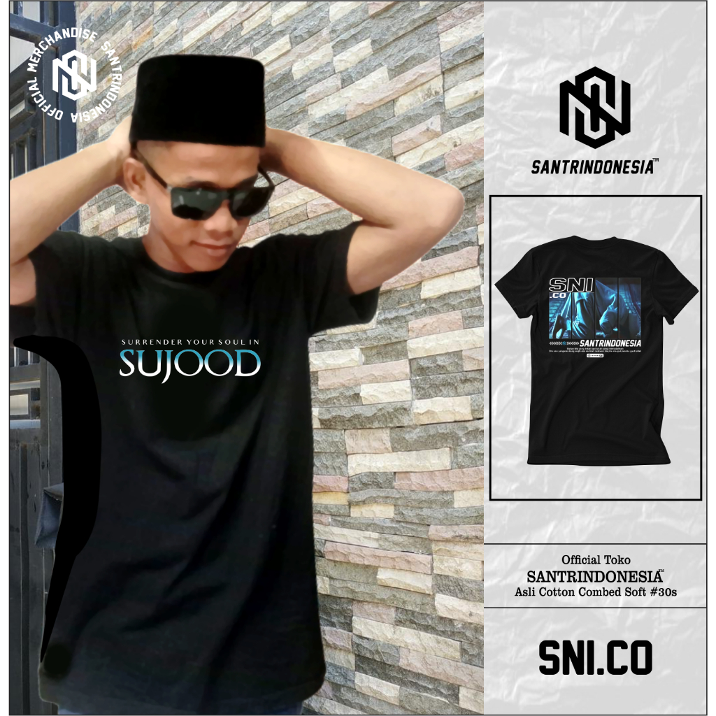 Kaos Santri Santrindonesi santrinesia sujood