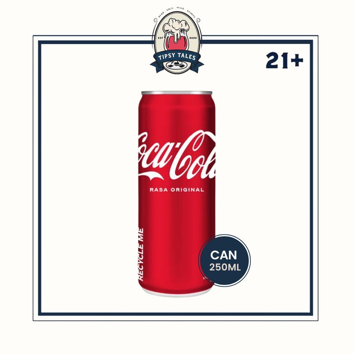 

coca cola can 250 ml / mixer cola kaleng