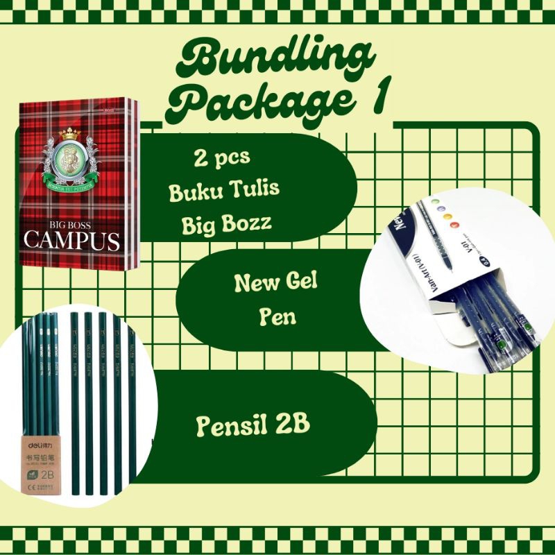 

BUNDLING PACKAGE 1 (Buku Tulis, Pulpen, Pensil)