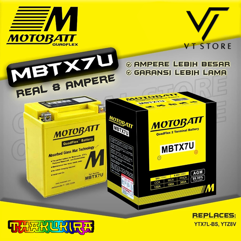 AKI MOTOR KAWASAKI W175 D'TRACKER KLX 150-250 MOTOBATT MBTX7U ORIGINAL