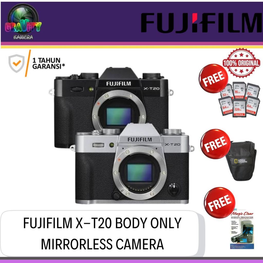 FUJIFILM X-T20 BODY ONLY / FUJIFILM XT20 BODY ONLY