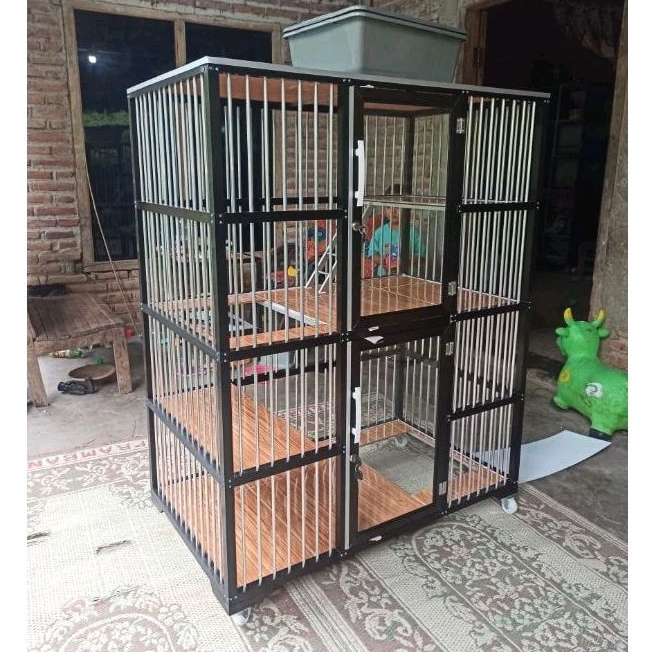 kandang kucing alumunium